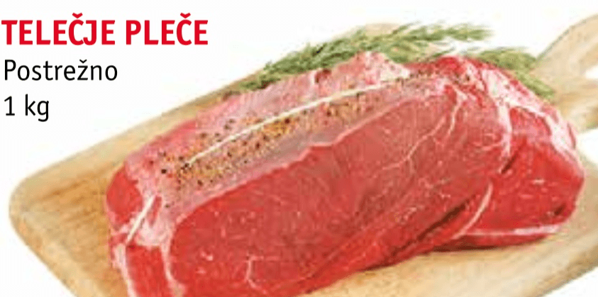 Telečje pleče 1 kg Akcija v trgovini Jager