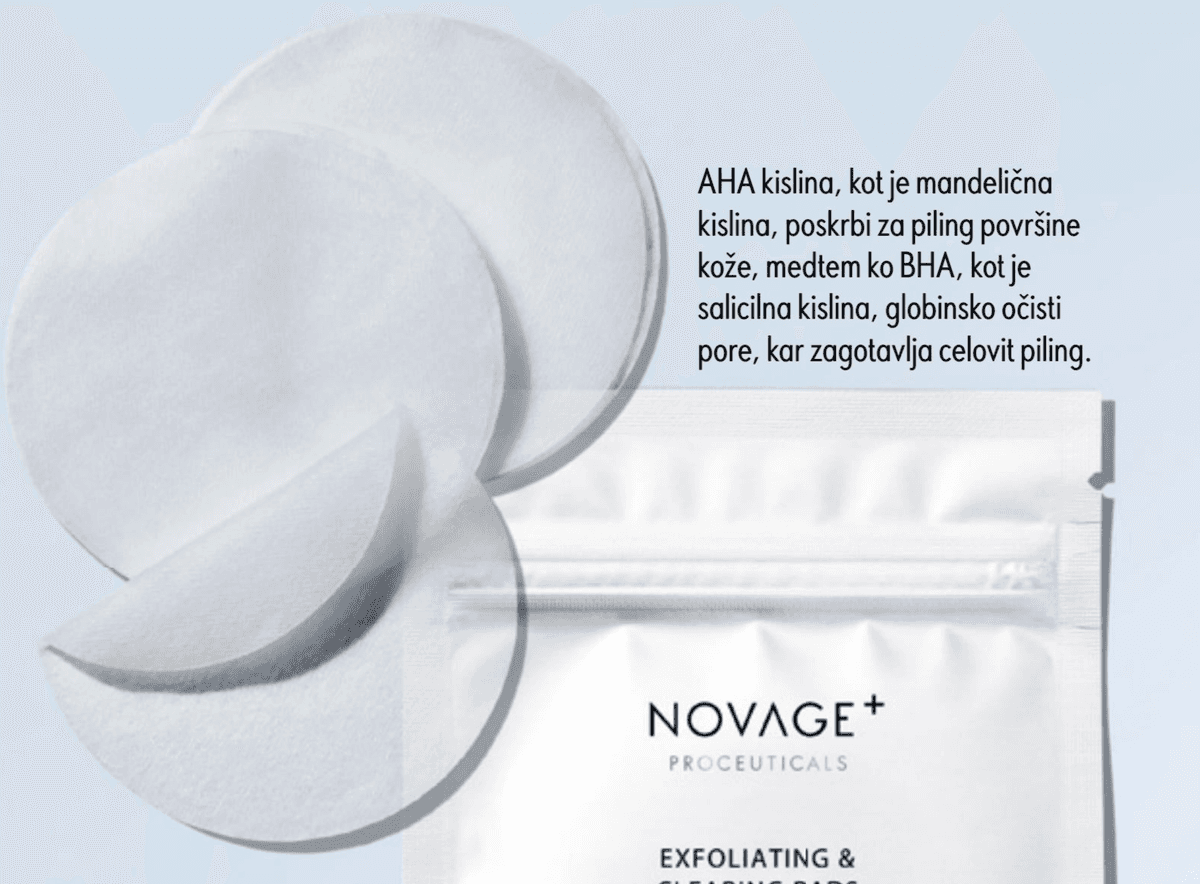 Novage+ Proceuticals blazinice za piling in čiščenje 7 kosov Akcija v trgovini Oriflame
