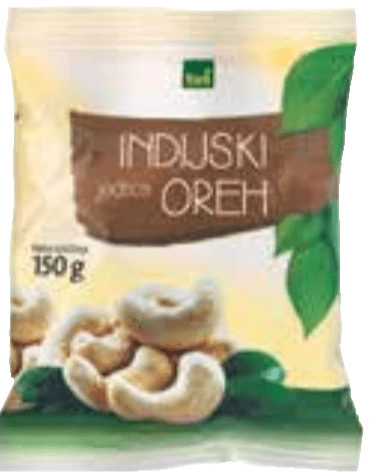Indijski oreščki 150 g Tuš Akcija v trgovini Tuš