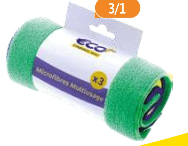 Set krp iz mikrovlaken 3/1 ECO+ Akcija v trgovini E.Leclerc