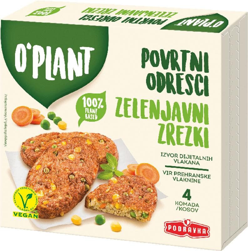 O'plant sojini polpeti ali zelenjavni zrezki 400 g Akcija v trgovini Spar