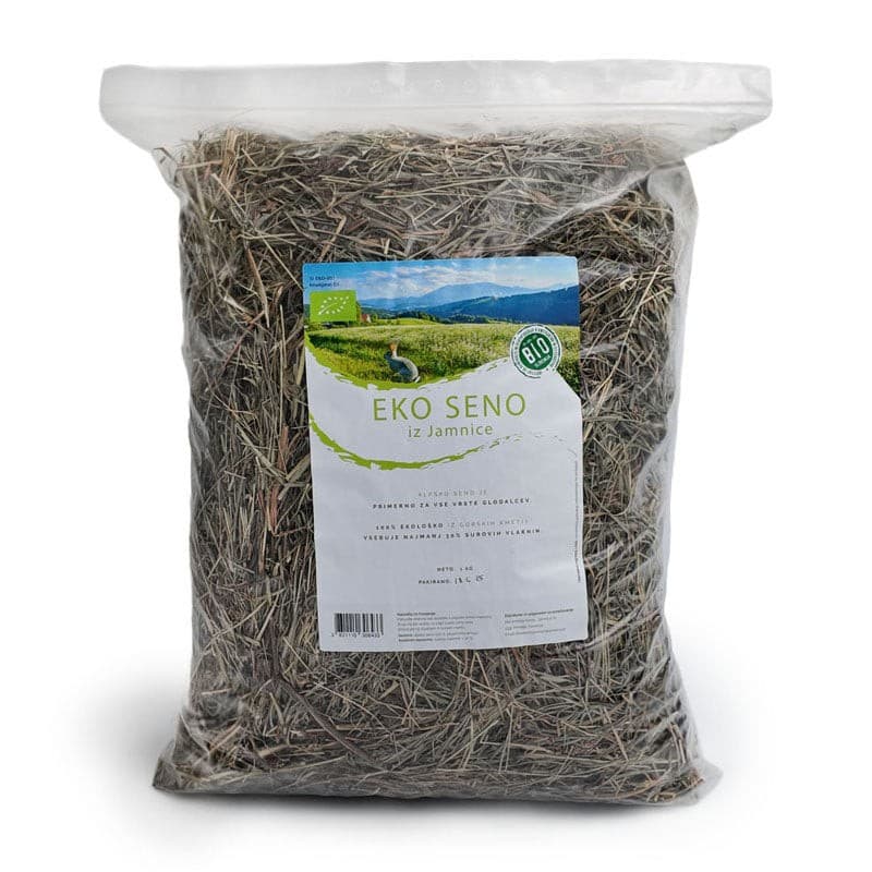 Ekološko seno iz Jamnice 1 KG Akcija v trgovini Mr. Pet