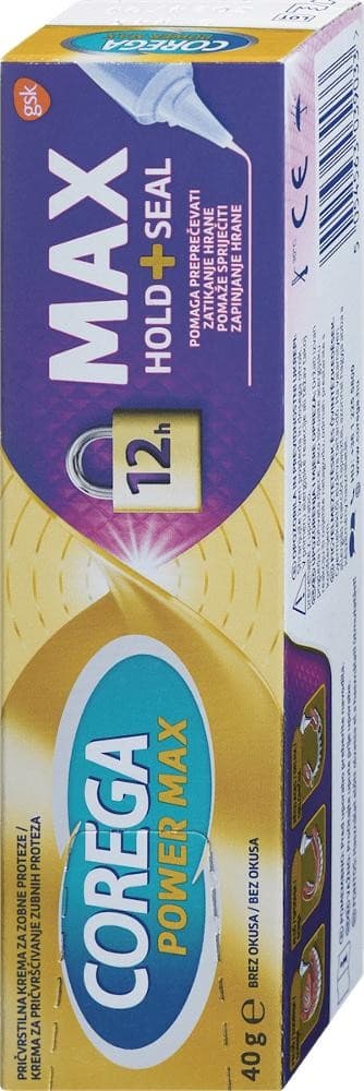 COREGA Ultimate Food Block pričvrstilna krema za zobne proteze 40 g Akcija v trgovini Dm