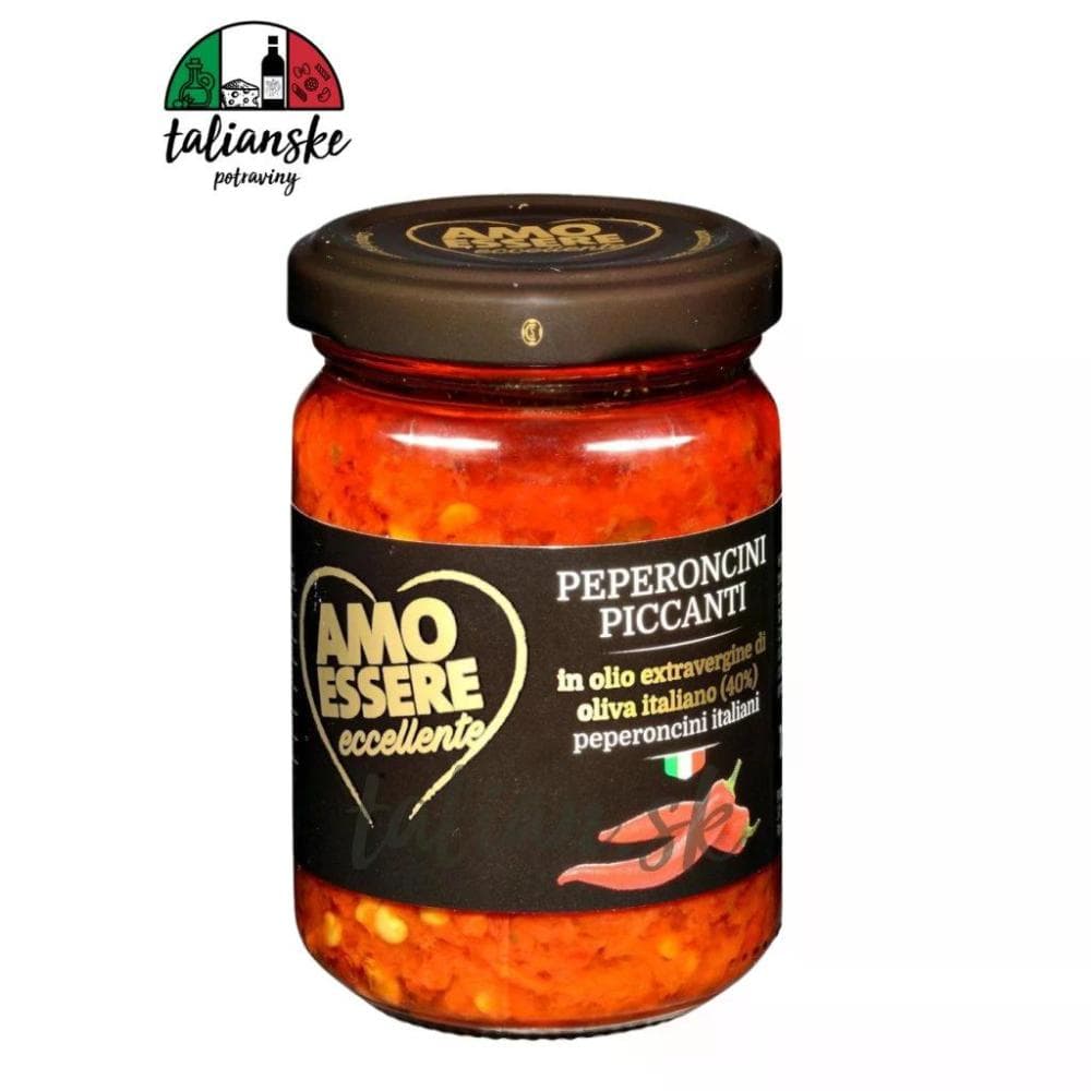 Amo Essere pikantni feferoni v olju 125 g Akcija v trgovini Eurospin