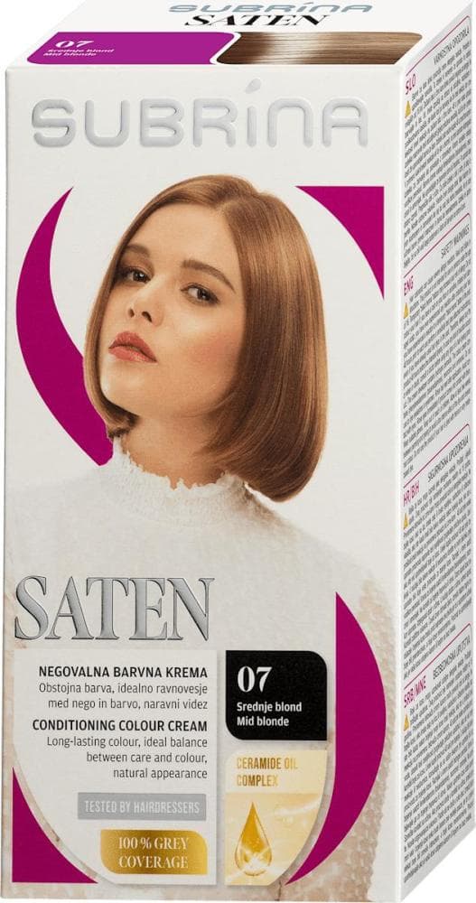 Subrina Saten barva za lase Akcija v trgovini Tuš
