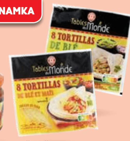 Pšenične ali koruzne tortilje Tables du Monde 320 g Akcija v trgovini E.Leclerc