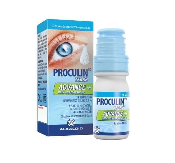 Alkaloid Kapljice za oči Proculin Tears Advance + 10 ml Akcija v trgovini E.Leclerc