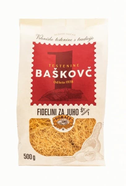 Pekarna Baškovč fidelini za juho Akcija v trgovini E.Leclerc