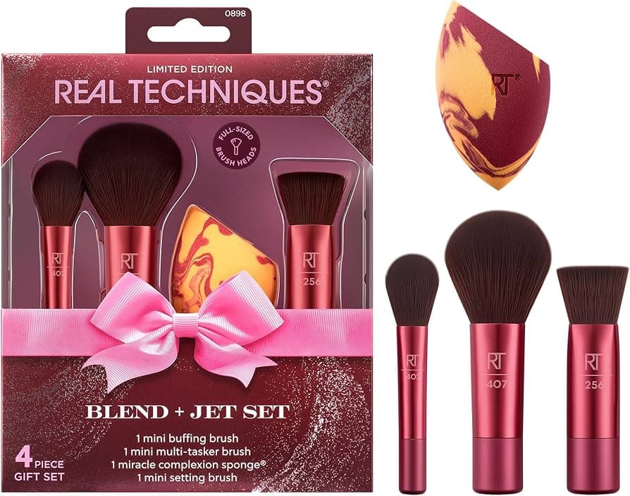 REAL TECHNIQUES Blend + Jet komplet pripomočkov za ličenje 4 PIECE GIFT SET Akcija v trgovini Dm