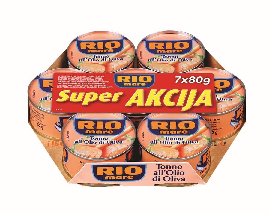 Rio Mare Tuna 7 x 80 g Akcija v trgovini Spar
