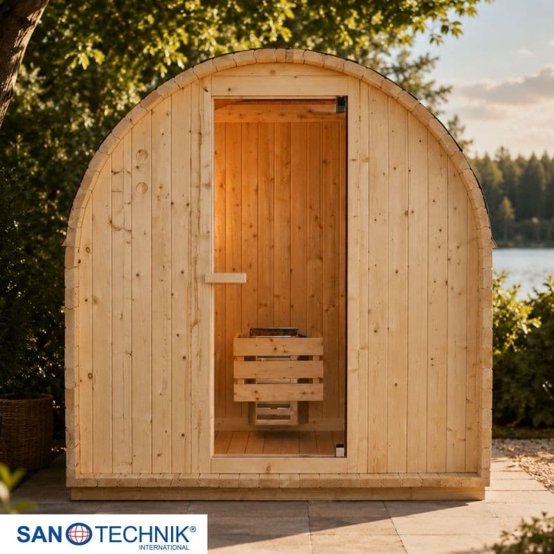 Zunanja finska savna Island L Sanotechnik Akcija v trgovini Bauhaus
