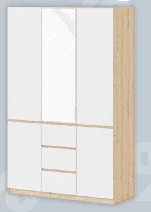 OSKAR LUX omara 5V 3P 135 x 51 x 212 cm Akcija v trgovini Prima