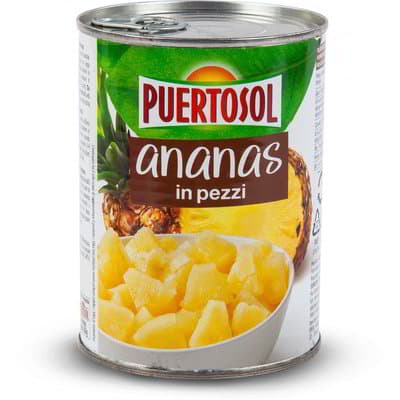 Puertosol ananas, koščki 565 g Akcija v trgovini Eurospin