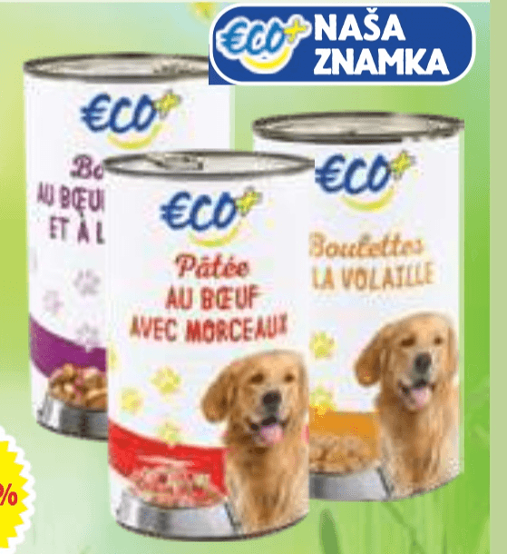 Mokra hrana za pse 1.2 kg Eco Akcija v trgovini E.Leclerc