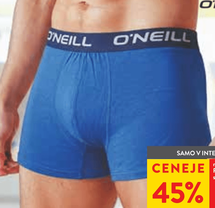 Moške spodnje hlače boxer O'Neill Akcija v trgovini Spar