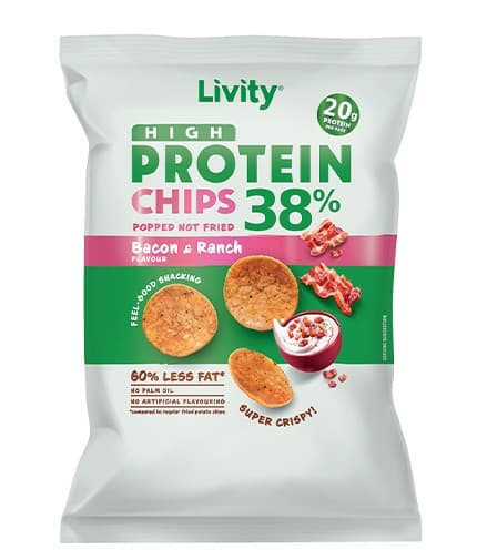 Protein čips Livity 52 g ali 80 g Akcija v trgovini Mercator
