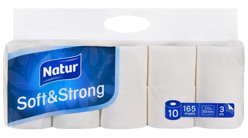 Toaletni papir Natur Soft & Strong 10 rolic Akcija v trgovini Mercator