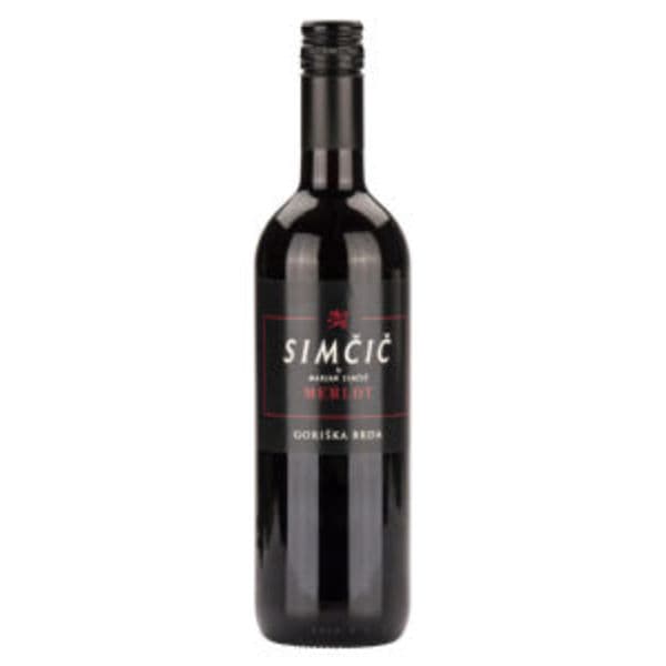 Marjan Simčič kakovostno vino ZGP Merlot Opoka 0,75 l Akcija v trgovini E.Leclerc