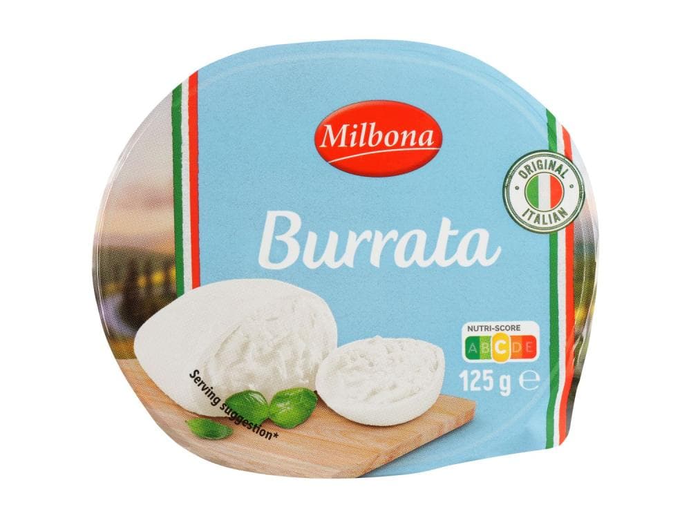 Milbona Burrata 125 g Akcija v trgovini Lidl