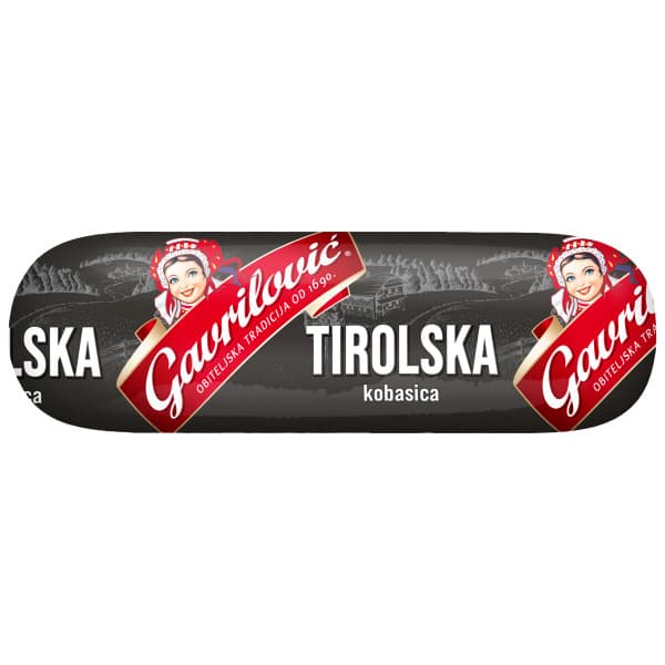Tirolska klobasa Gavrilović 350 g Akcija v trgovini E.Leclerc