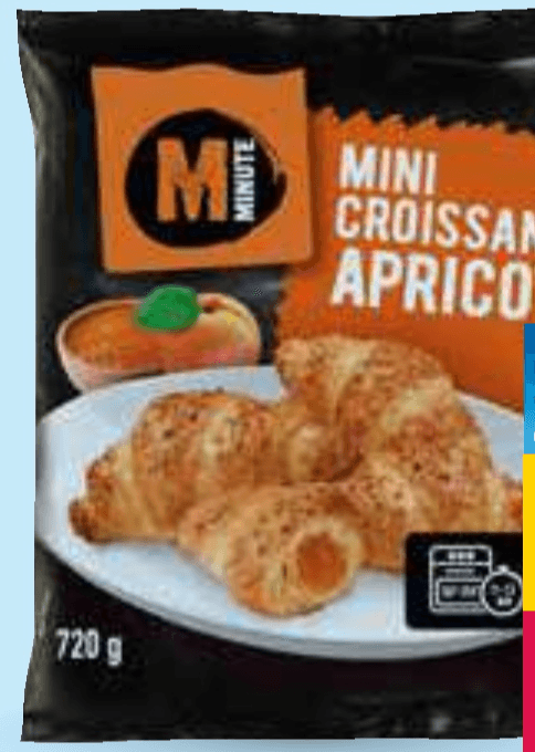Mini marelični rogljički Minute 720 g Akcija v trgovini Mercator