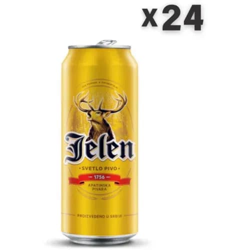 Jelen svetlo pivo 24 x 0,5 l Akcija v trgovini Lidl