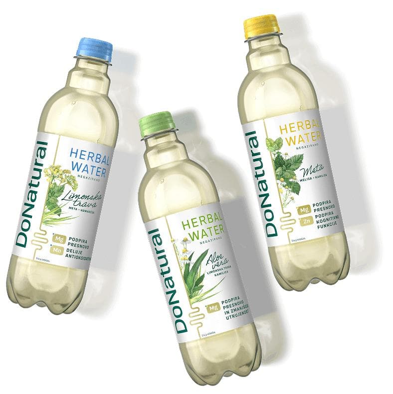 Zeliščna voda DoNatural 0,5 l Akcija v trgovini Mercator