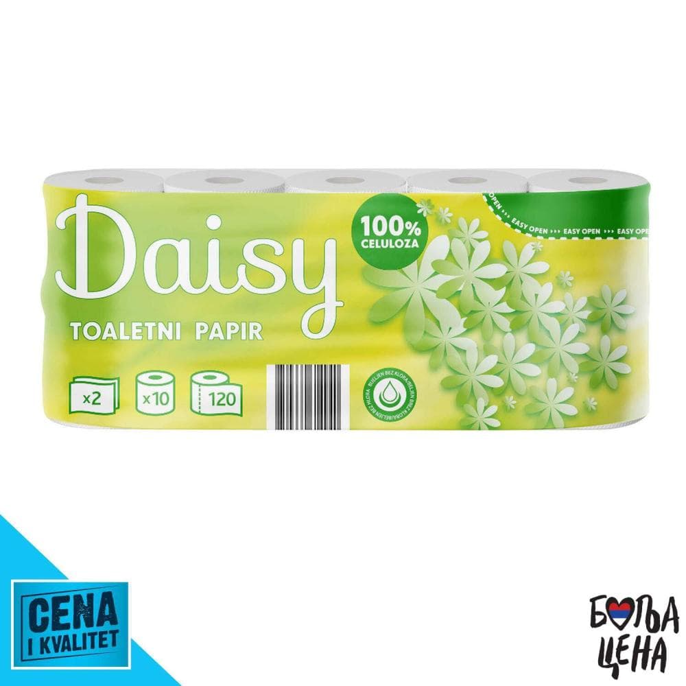 Papir toaletni Daisy 10/1 Akcija v trgovini Mercator
