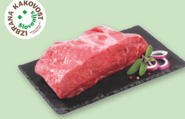 Slovensko mlado goveje podplečje ali vrat IK 1 kg Akcija v trgovini Spar