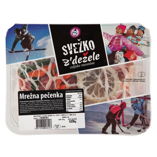 Mrežna pečenka iz plečeta Z'dežele cena za kg Akcija v trgovini Mercator