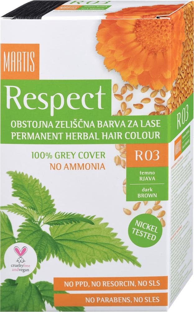Respect barva za lase odtenek R03 temno rjava Akcija v trgovini Dm