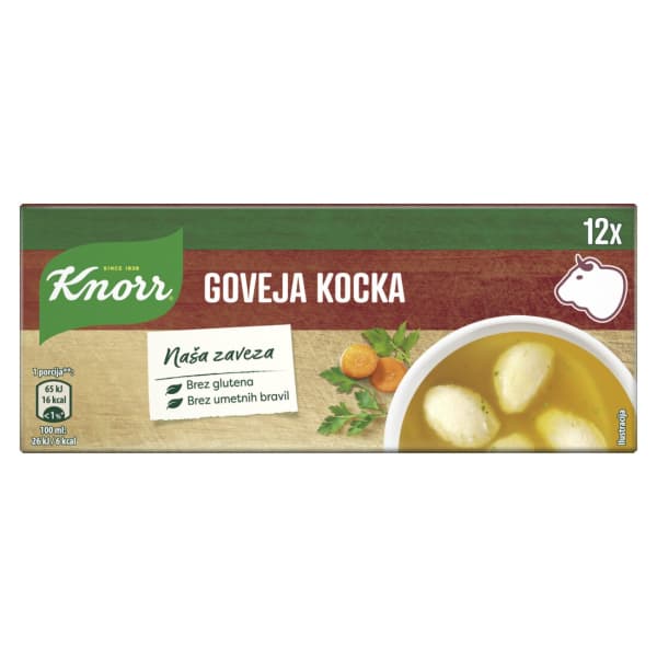 Jušna kocka 12x, 120 g Knorr Akcija v trgovini Jager