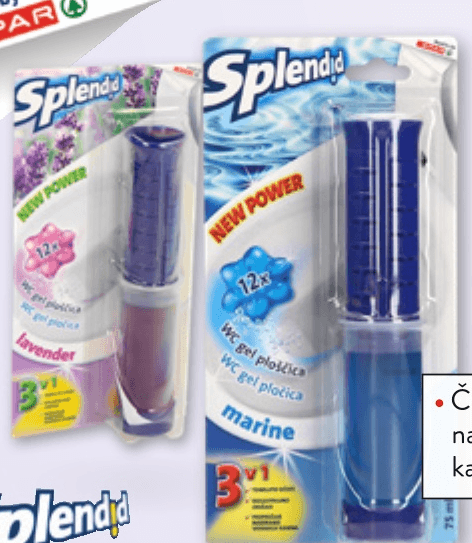 Splendid WC gel ploščice 75 ml Akcija v trgovini Spar
