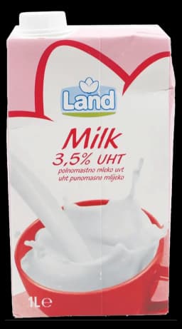 Polnomastno mleko S 3,5% M. M., z zamaškom