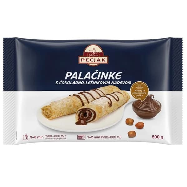 Nadevane palačinke Pekarna Pečjak 500 g Akcija v trgovini E.Leclerc