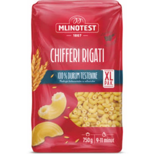 Testenine Mlinotest 750 g ali 600 g Akcija v trgovini Mercator
