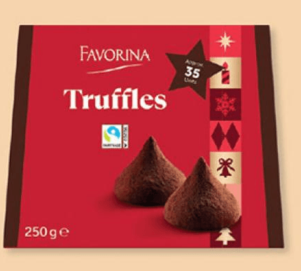 Favorina čokoladni pralineji 250 g Akcija v trgovini Lidl