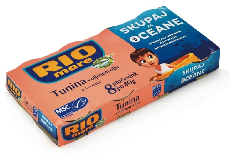 Tunina v oljčnem olju Rio Mare 8x 80 g Akcija v trgovini E.Leclerc