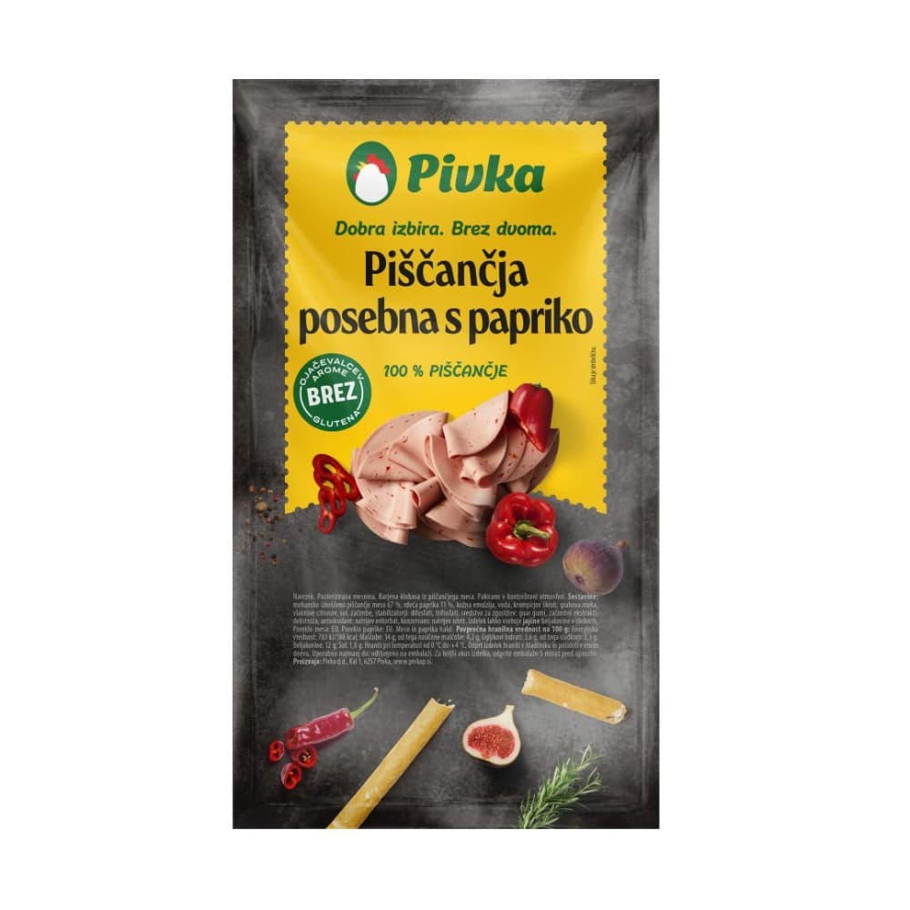 Piščančja posebna, posebna s papriko ali pizza šunka Pivka 150 g Akcija v trgovini E.Leclerc
