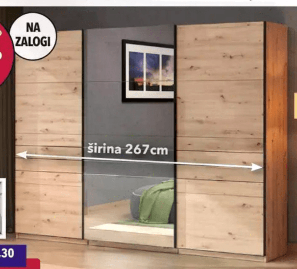 Omara VEYMONT 267x218x61cm Akcija v trgovini Harvey Norman