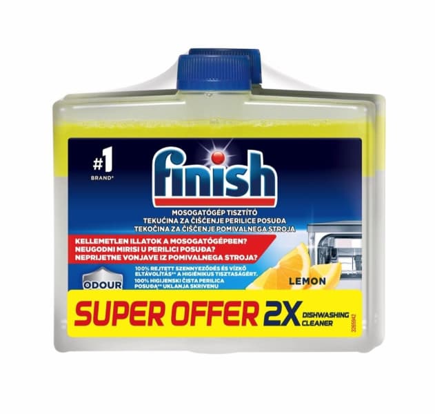 Čistilo za pomivalni stroj Finish 2x 250 ml Akcija v trgovini E.Leclerc