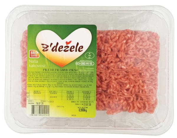 Mleto mešano meso z Dežele 900 g Z'dežele Akcija v trgovini Tuš