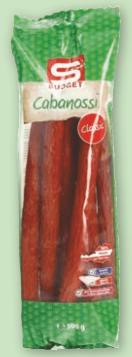 S-Budget Cabanossi klobase 300 g Akcija v trgovini Spar