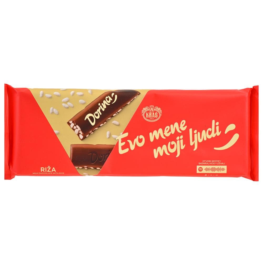 Riževa čokolada Dorina 220 g Akcija v trgovini Mercator