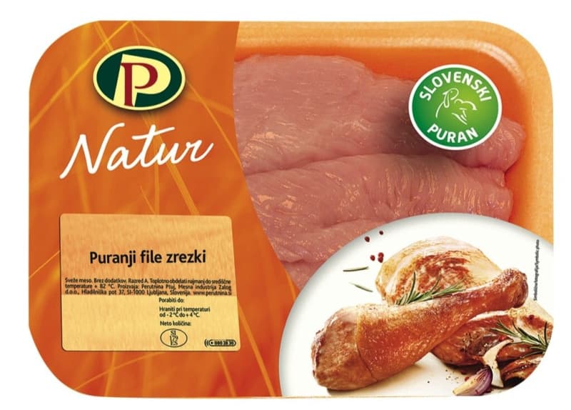 Perutnina Ptuj Natur Puranji zrezki 400 g Akcija v trgovini E.Leclerc