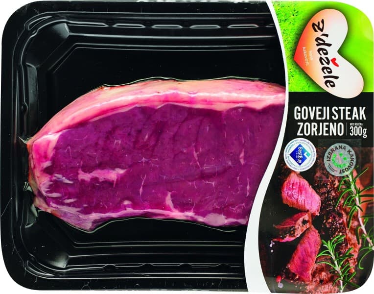 Goveji steak Z'dežele IK 300 g Akcija v trgovini Tuš