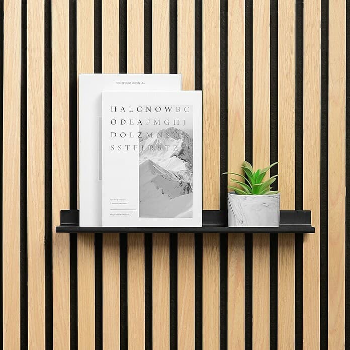 Polica za akustične panele 10 x 40 x 2,5 cm Akcija v trgovini Bauhaus