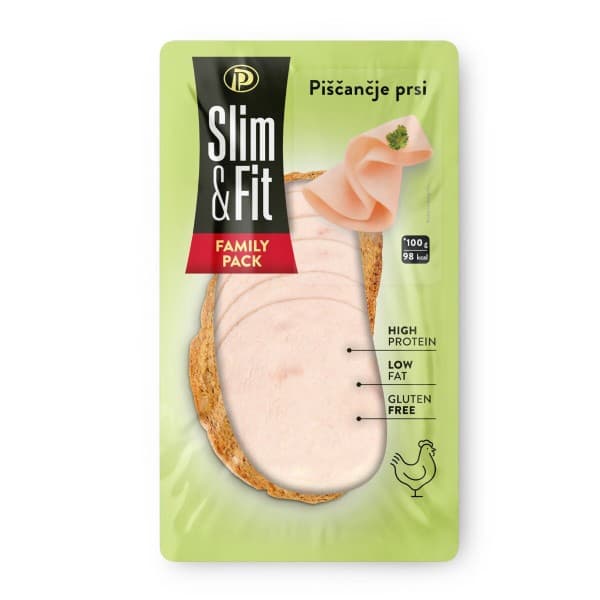 Perutnina Ptuj narezka piščančje prsi Slim & Fit 250 g Akcija v trgovini Mercator