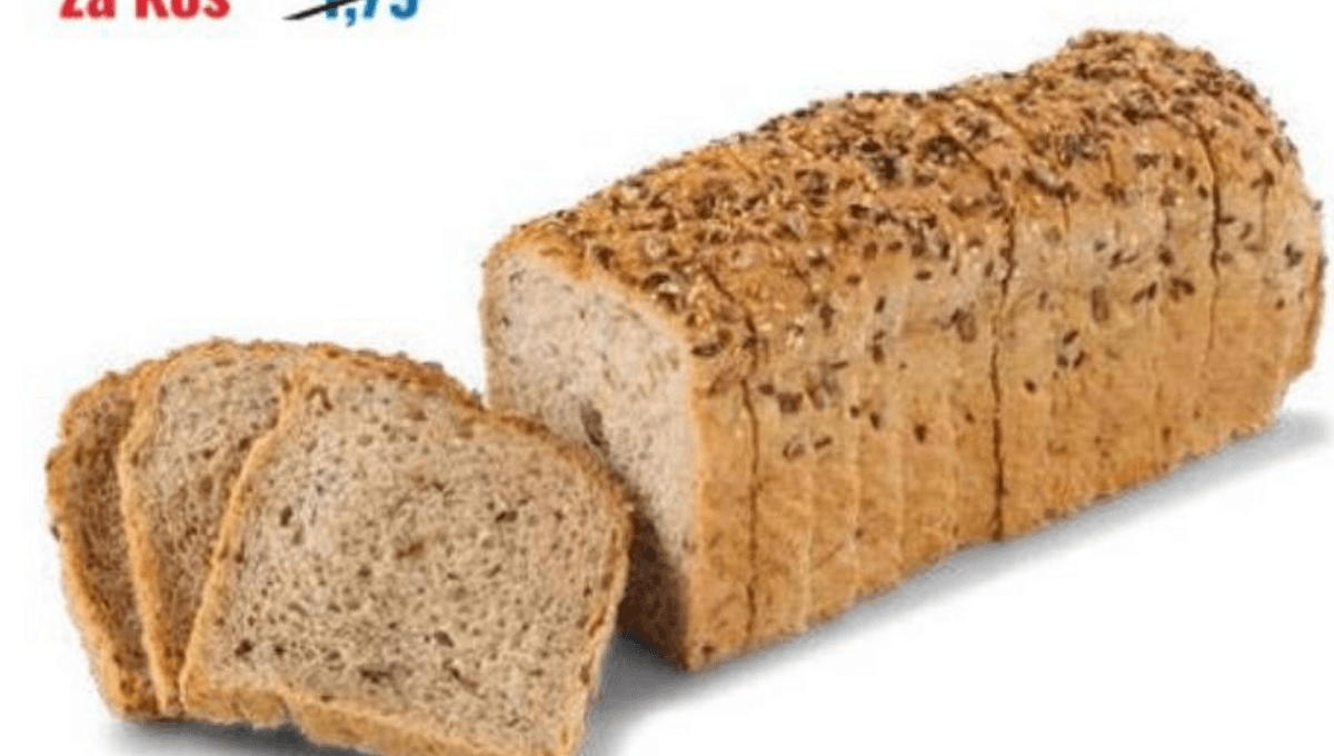 Kruh s semeni, rezan 500 g Akcija v trgovini Eurospin