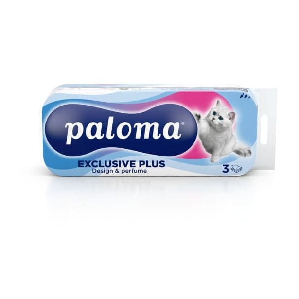 Toaletni papir Paloma Exclusive plus 150 lističev, 10/1 Akcija v trgovini Spar